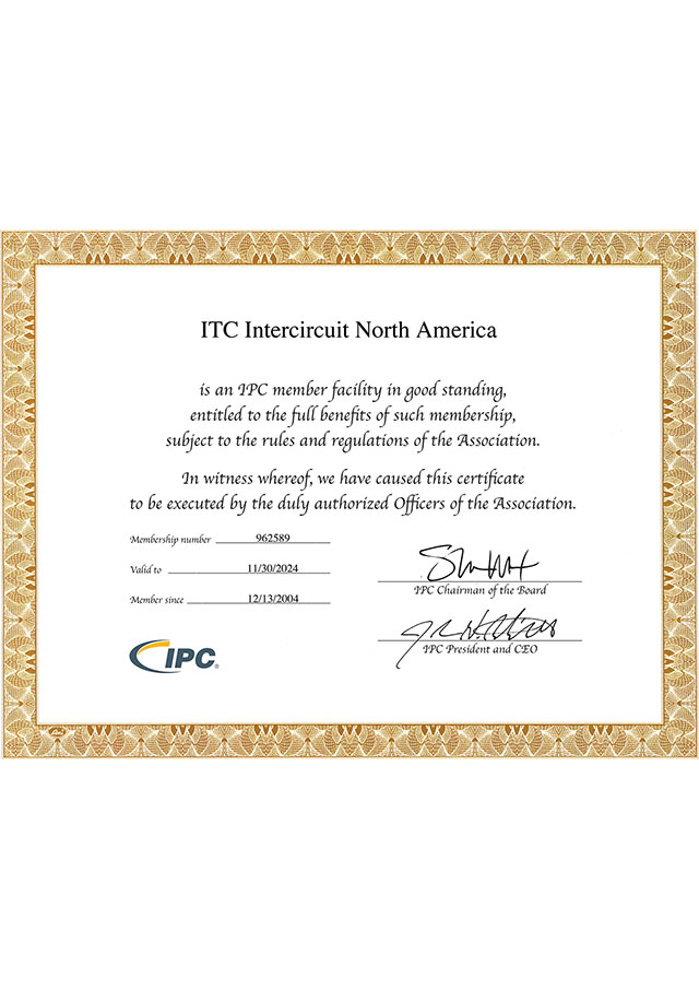 IPC MemberShip Certificate